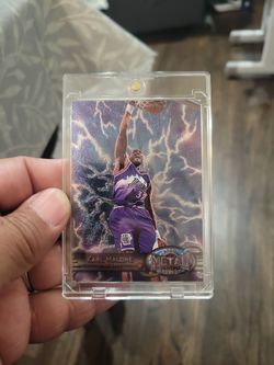 Karl Malone metal universe skybox basketball card