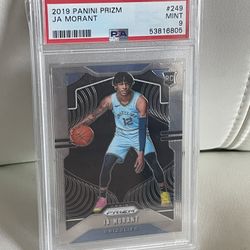 2019 Panini Prizm Ja Morant RC PSA 9 Slab