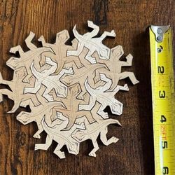 Twelve Piece Wooden Interlocking Lizards Puzzle $5 for All xox