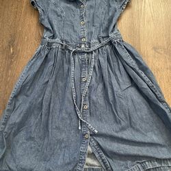 Girls Jean Dress Size 14 By George #14