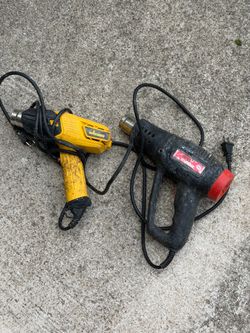 Wagner & Drill Master Heat Gun Lot 2 Electric Hot Air Guns Tested Working