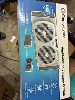 Comfort Zone Dual Window Box Fan