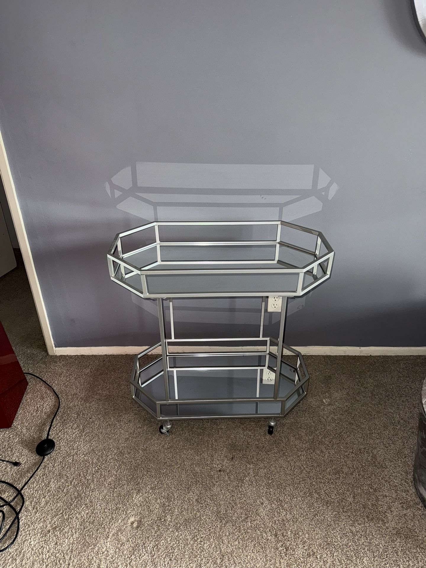 Silver Console Wall Table