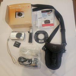 Canon PowerShot A3300 IS 16MP Digital Camera Silver with battery, case 
and mini tripod. Tested. Comes with original battery, original solution 
disk,