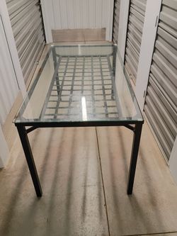 Ikea Granas glass dining table