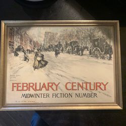 Everett Shinn Print - # 129 “February Century- Midwinter Fiction Number”