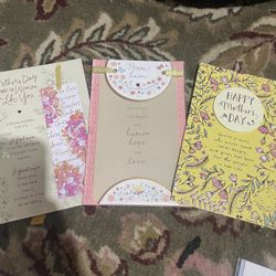 3 Mothers day cards