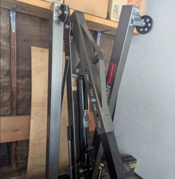 Engine stand, hoist with leveler