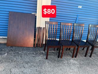 Table and 4 chairs