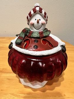 Christmas Snowman Bowl