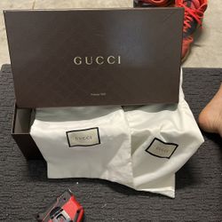 Gucci Shoe Box And Dust Bags