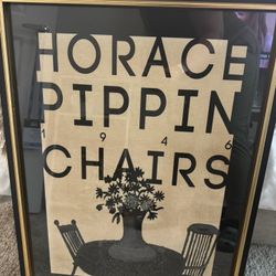 Horace Pippin “The chairs” Framed Art 20x26