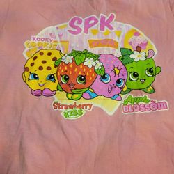 Shopkins Pink Girls T- Shirt Girls XL 14-16