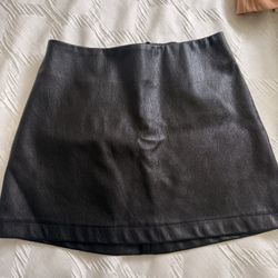 Black Leather Skirt