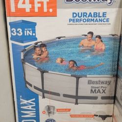 14 ft Pool with Filter Pump,  New in Box 