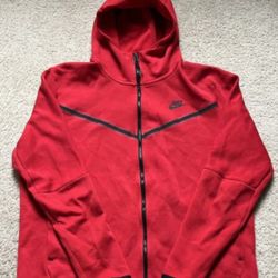 Red Nike Tech Fleece