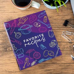 Recipe Book and Recipe Box with Cards