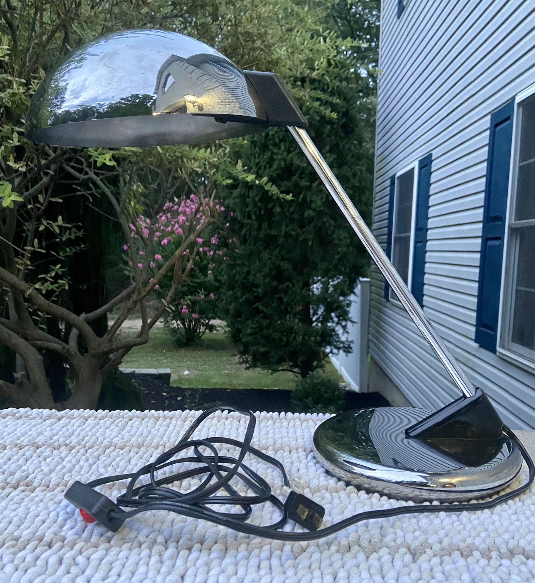 Mid century modern Desk lamp chrome