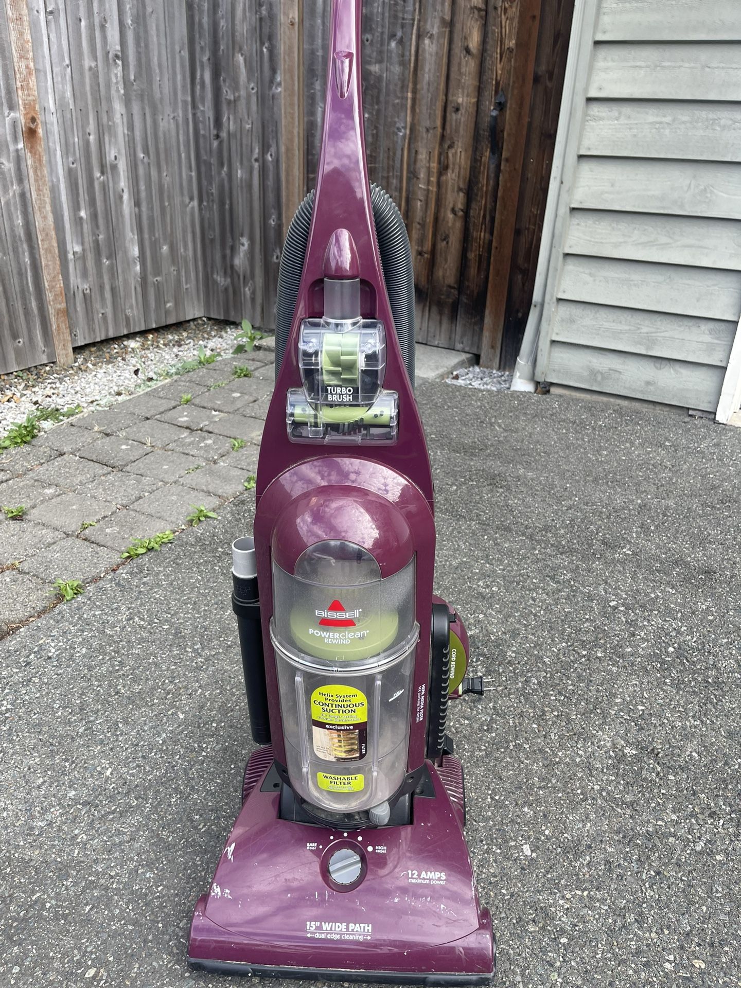 Bissell Rewind Powerclean Upright Vacuum Bagless