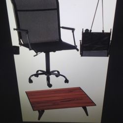 New Folding Chair & Table Rolling Swivel Outdoor Chair Packable For Camping, Hunting Etc.