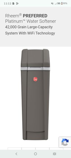 Rheem 42000 wifi technology water softener