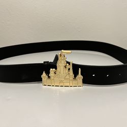 Disney Fantasyland Castle Gold Belt for Adults
