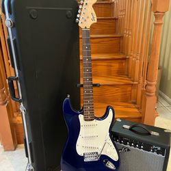 Squier Affinity Stratocaster w/ Hardshell Case, Fender Amp