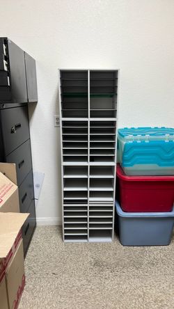 White Multi-Slot Mail Sorter Organizer