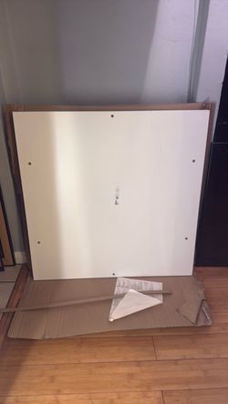 New IKEA VIHÅLS White Square Tabletop 29” Open Box
