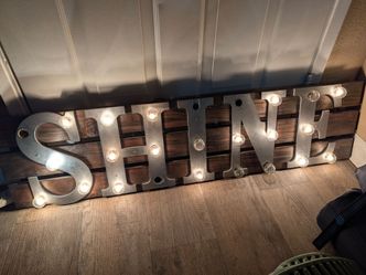 SHINE electric lights Marquee Light-Up Sign