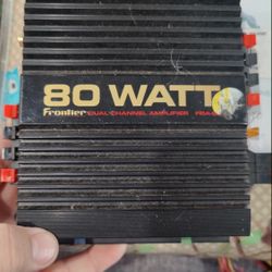 80-watt dual-channel power amplifier.