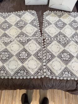 Vintage cut Work placemats set of four