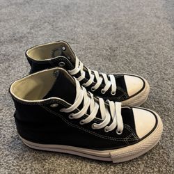 Black platform Converse