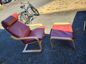 Nice comfortable chair with stool