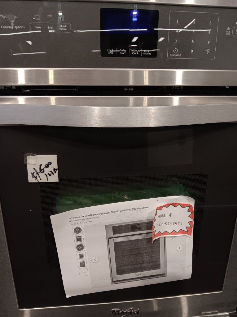 Whirlpool 24in. Self Cleaning Single Electric Wall Oven