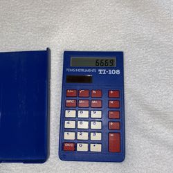 Texas Instruments TI-108 Solar Power Calculator B003
