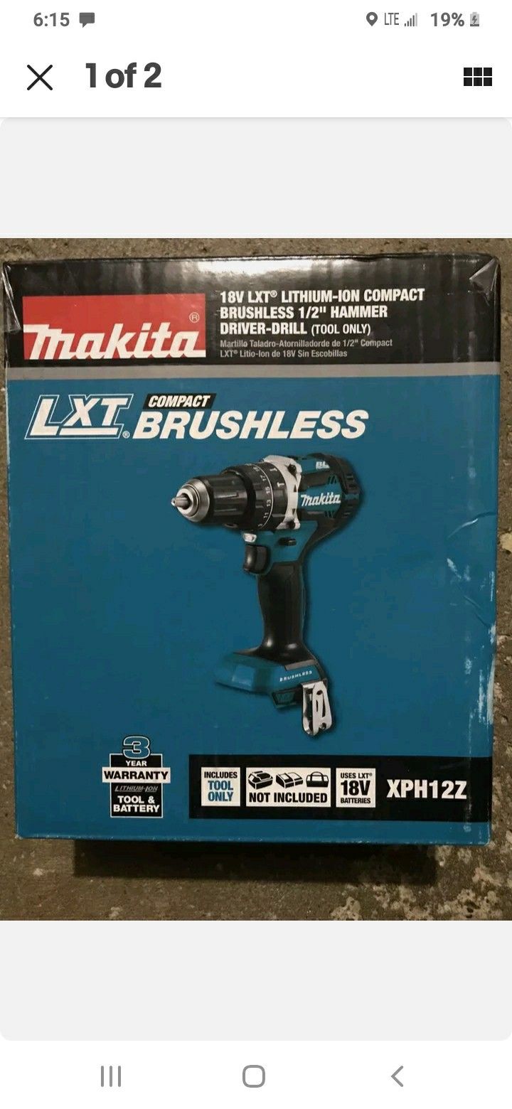 18-Volt LXT Lithium-Ion 1/2 in. Brushless Cordless Hammer Driver-Drill (Tool Only)