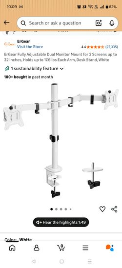 Desk monitor arms