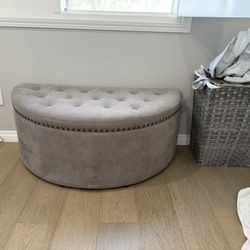 Gray Ottoman 