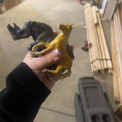 Animal Toys- Rhino & Horse