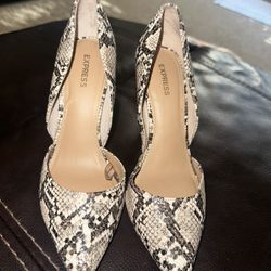 Snake Skin Express High Heels