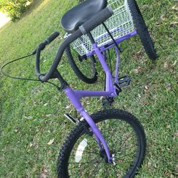 VERY NICE! Purple 24" MIAMI SUN 3 Wheel Adult Tricycle RIDES GREAT! VERY CLEAN Will Deliver