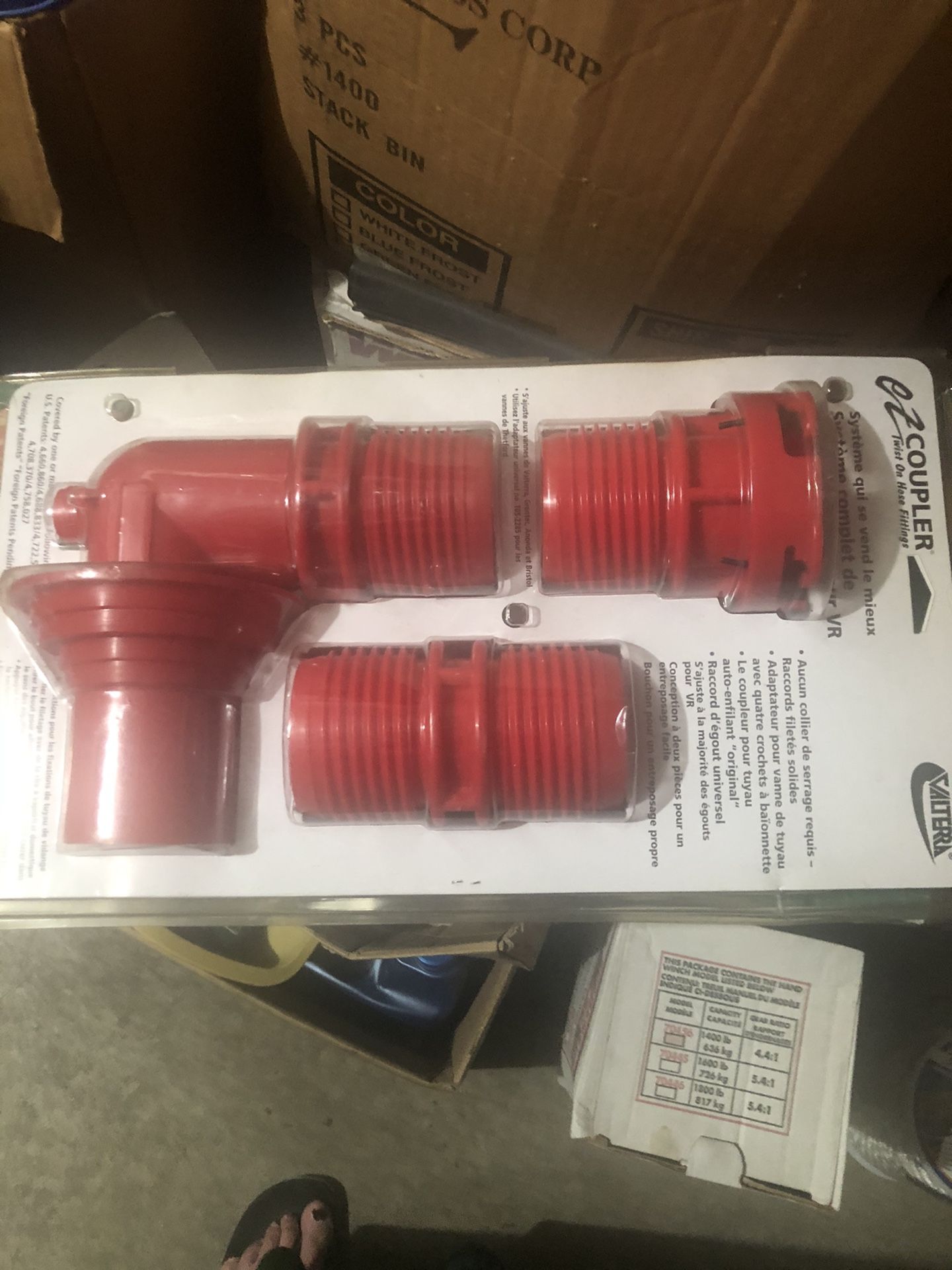 RV Sewer adapter kit. Ez coupler $25 all 3