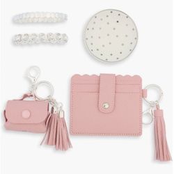 NEW  5-Piece Women’s Accessories Gift Set ~ Wallet, Bracelets, Jewelry Tray, & More…