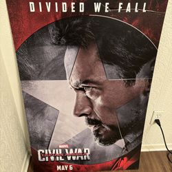 Original Marvel Captain America Iron Man Movie Poster