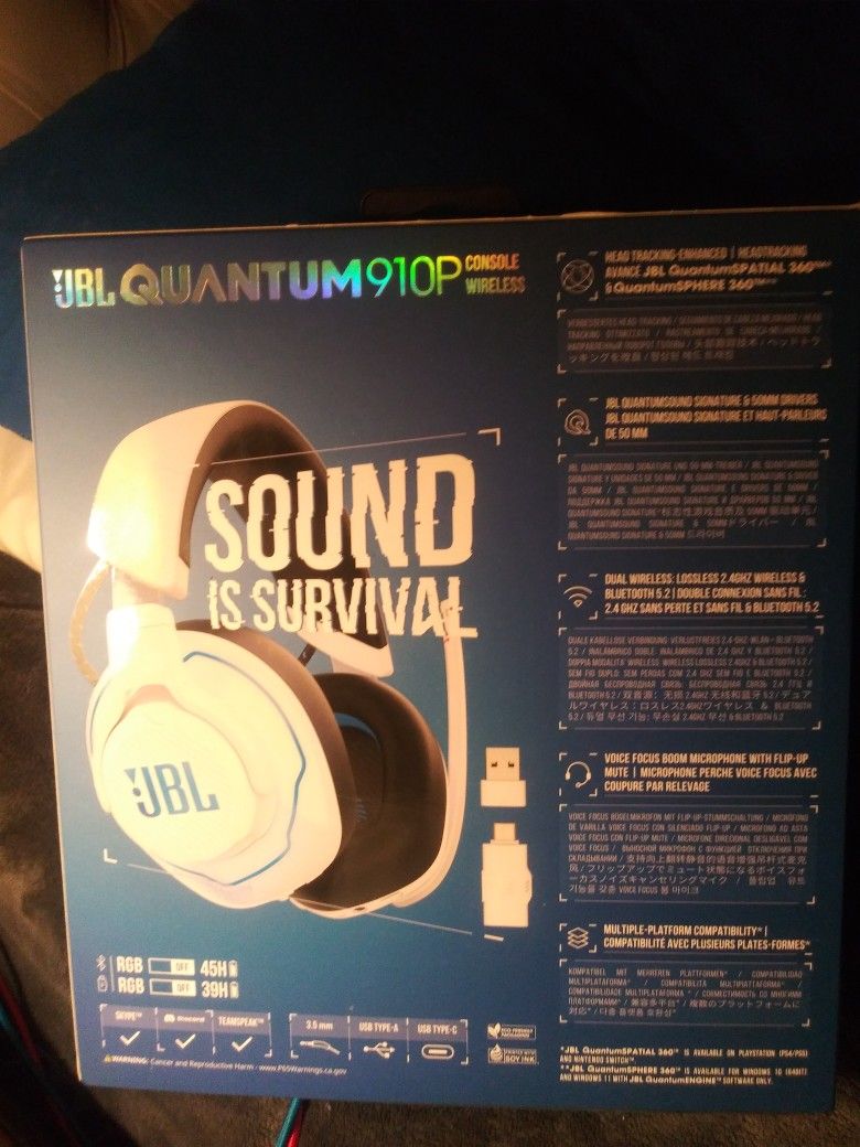 JBL,QUANTUM 910P,white,Wireless Headset