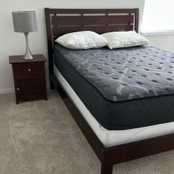 Bed And Nightstand