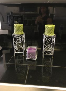 Candle holders and candles