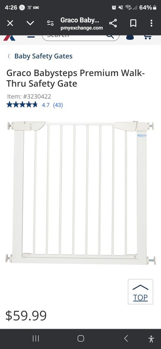 Graco BABY Gate With Door