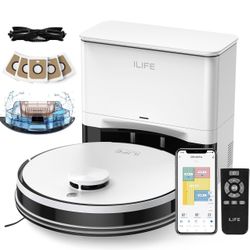 New ILIFE A30 Pro Robot Vacuum and Mop, Self Emptying Station for 60 Days